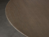 Round Wood Dining Table with Launette Base
